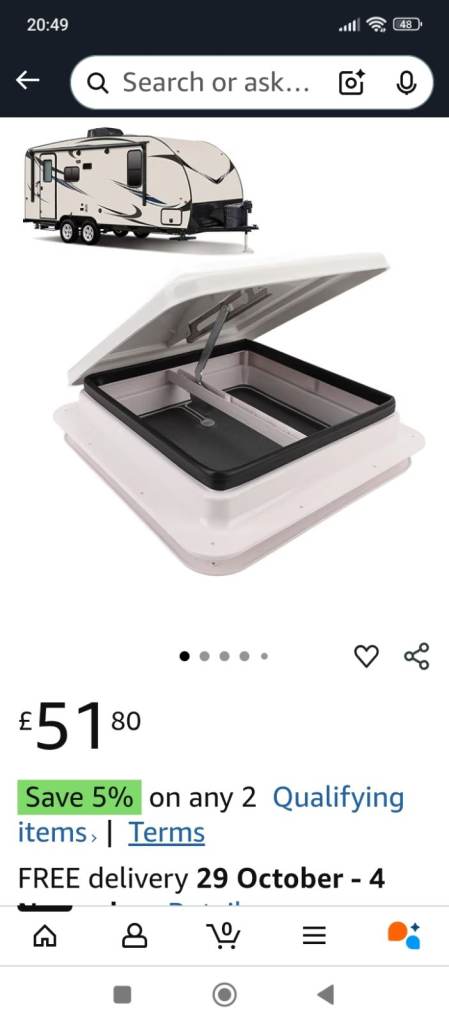 Caravan/camper van/boat window's 