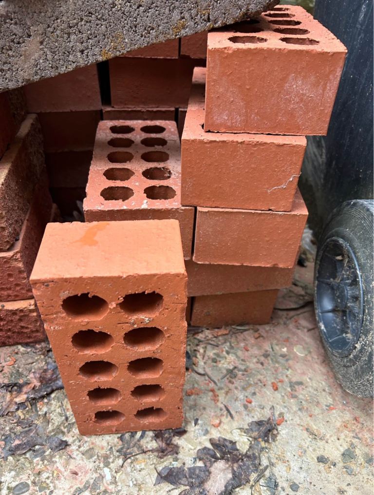 Red engineer bricks engineering