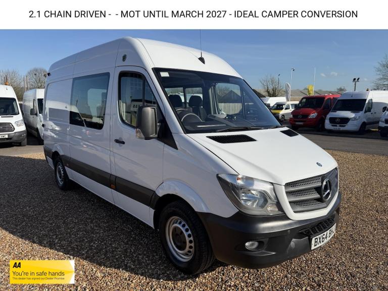 2014 Mercedes-Benz Sprinter 2.1 313 CDi Panel Van 4dr Diesel Manual RWD L2 (129 bhp) Window Van D...