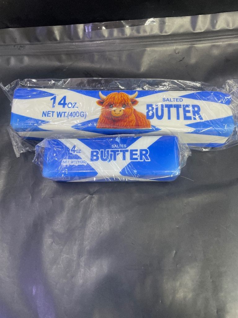 Salted Butter 14 oz and 4 oz squishy toys