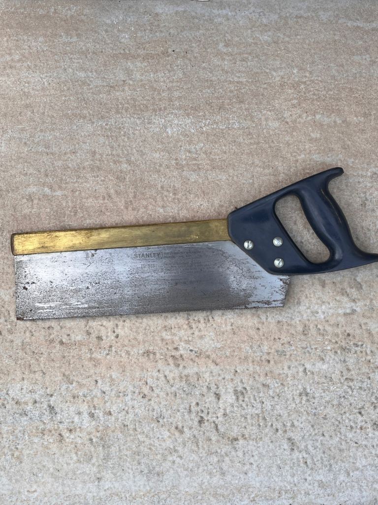 Collectible Vintage Tools Stanley 15-323 Brass-Back Tenon Saw
