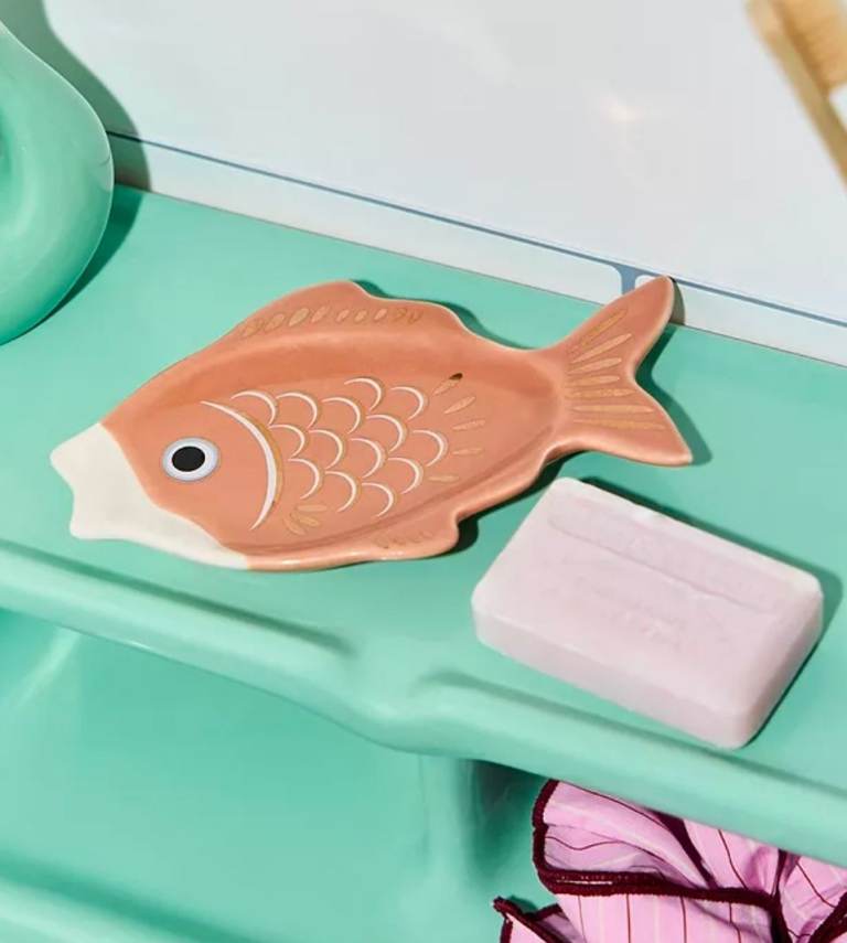 Urban Outfitters Koi Fish Ceramic Soap Dish - New in Box