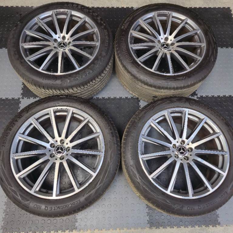 Genuine Mercedes 22" Alloy Wheels AMG Turbines GLS GLE A1674017500 / A1674017600