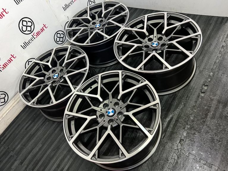 NEW 20" BMW M-PERFORMANCE V3 STYLE ALLOY WHEELS - 5 X 120 or 5 x 112 - GLOSS GREY DIAMOND CUT 