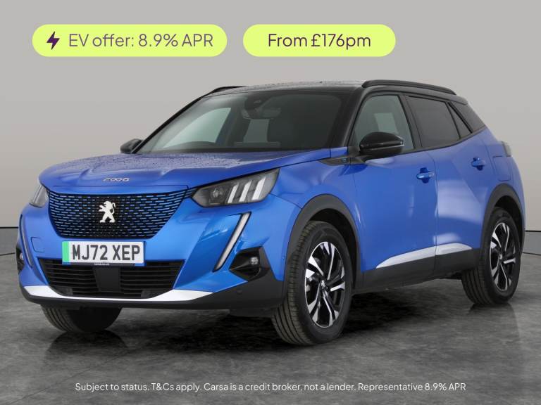 2022 Peugeot E-2008 50kWh GT SUV 5dr Electric Auto (7kW Charger) (136 ps) - REVERSE CAM - NAV - S...