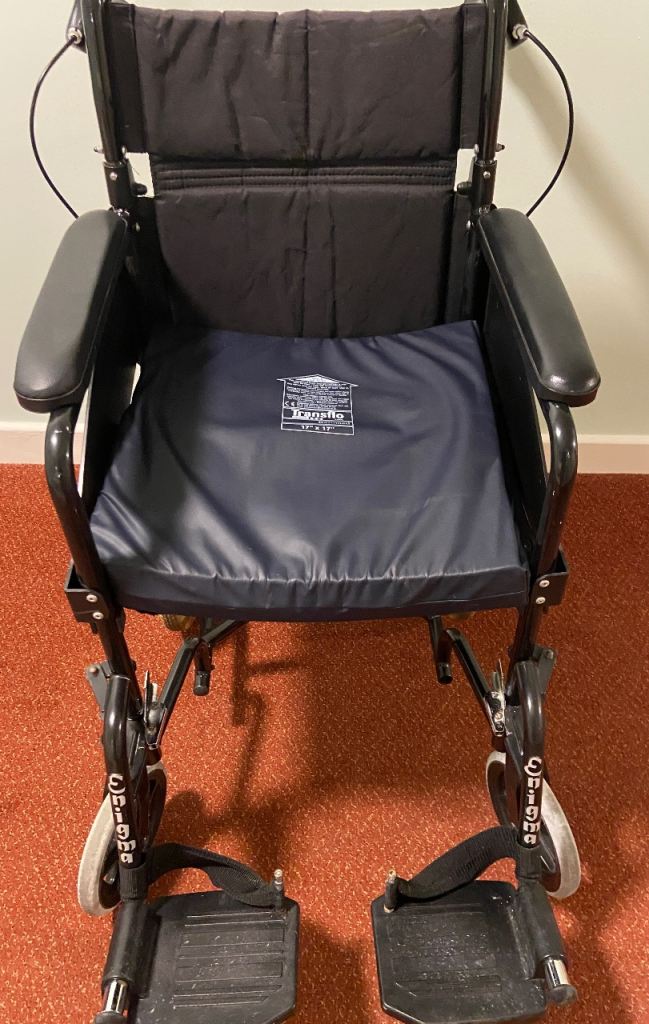 Black Portable wheelchair VGC