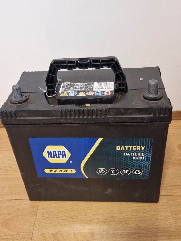 NAPA Car Battery 12V 45Ah 390A DIN 54524 ETN 545155039