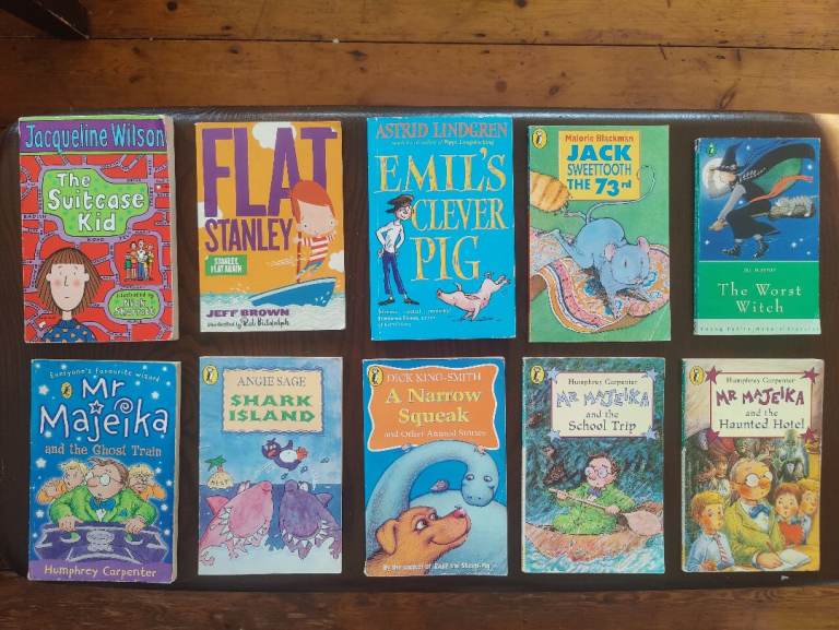 Kids' Books Bundle - Jacqueline Wilson, Flat Stanley & More, Fair Condition