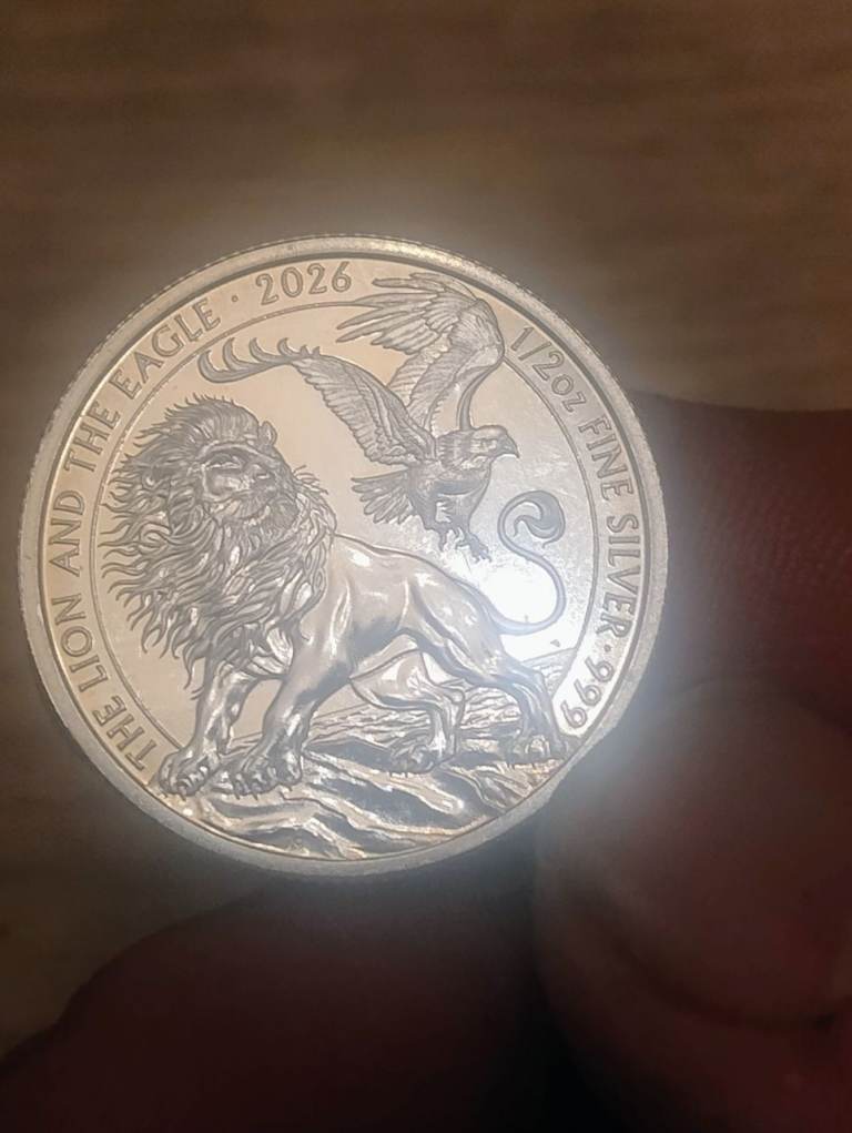 Royal mint The Lion & the Eagle 1/2 Oz silver coin