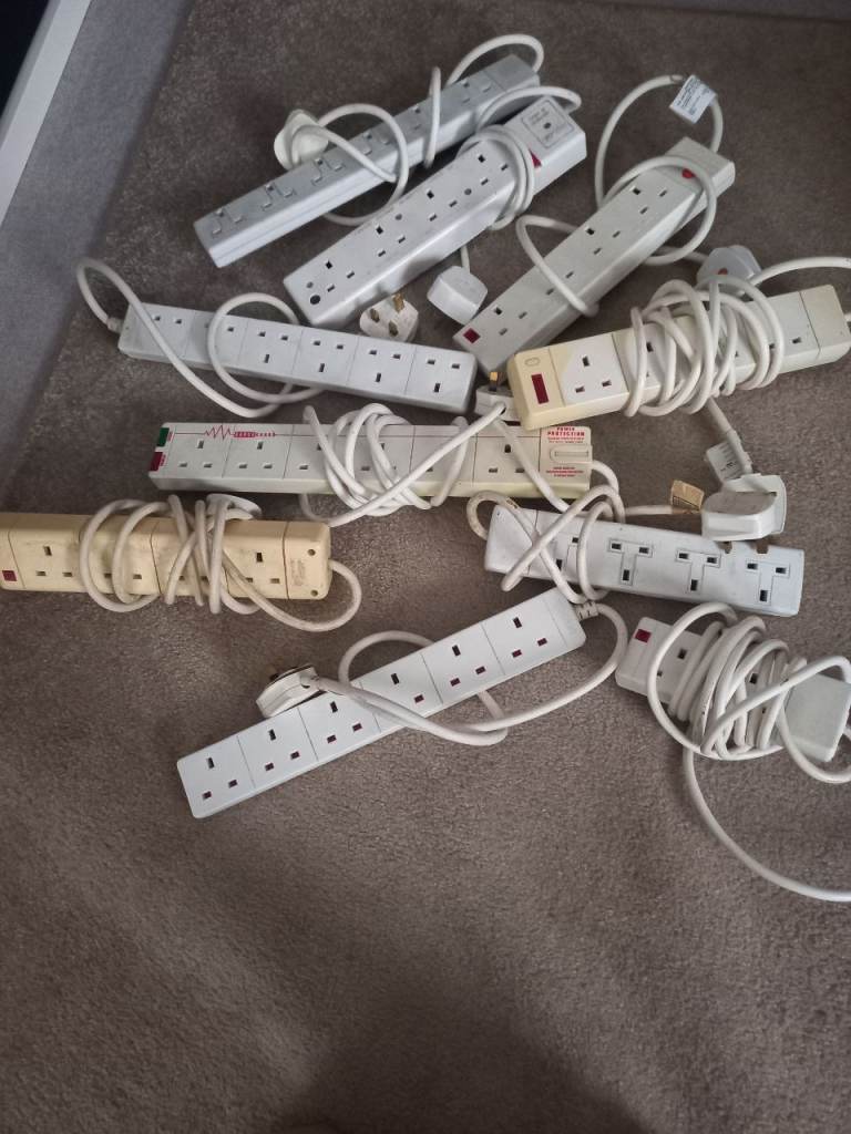 Job lot of extension leads