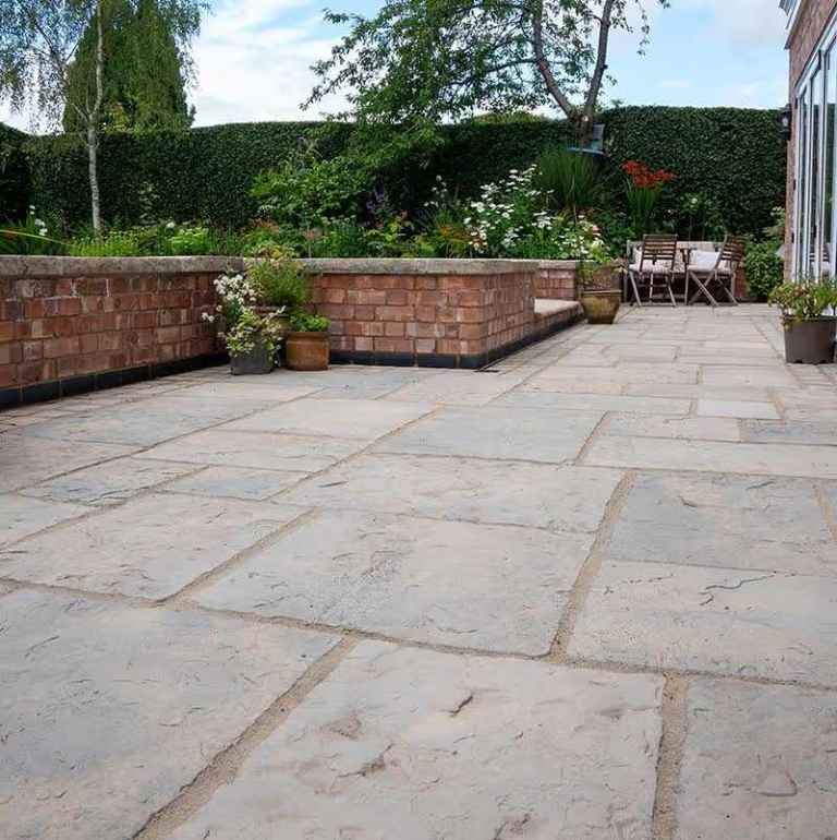 High quality weathered flagstones, 13 stones ~ 4.5m2