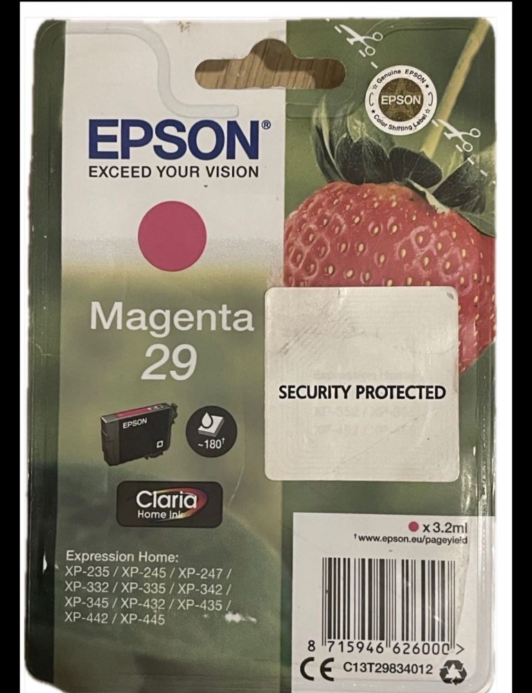 Epson 29 Magenta Ink Cartridge - Strawberry (Original)