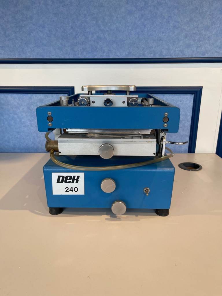 DEK Model 240 Semi Auto Screen Printer Complete with Vacuum Pump