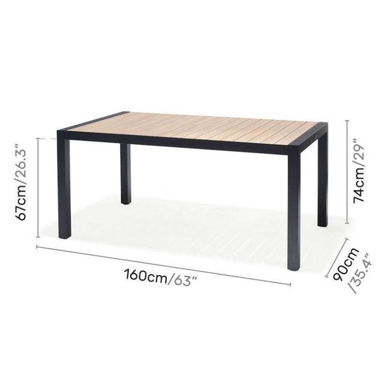 Lifestyle garden Panama 6 seater table