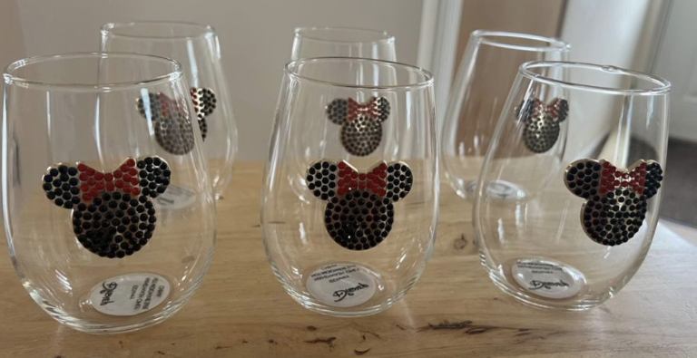 Minnie Mouse Gem Glasses/Tumbler