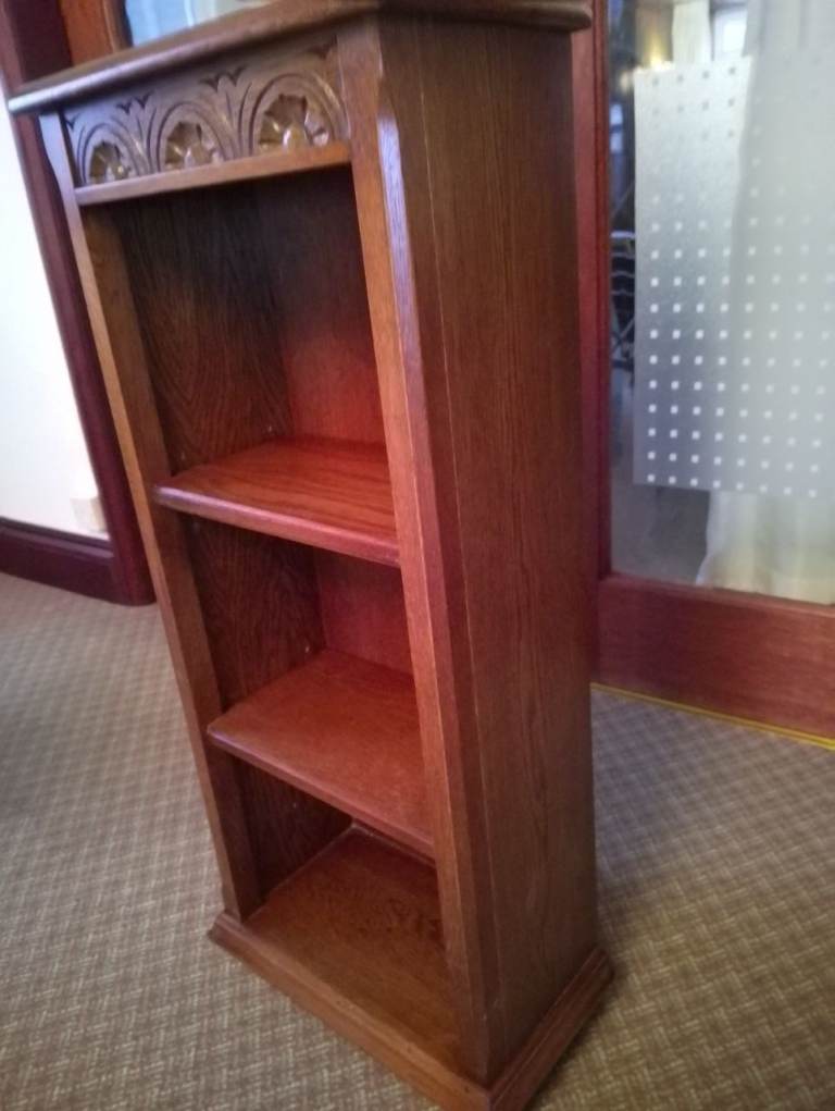Small Solid Wooden Bookcase VGC, collect Belper Derbyshire 