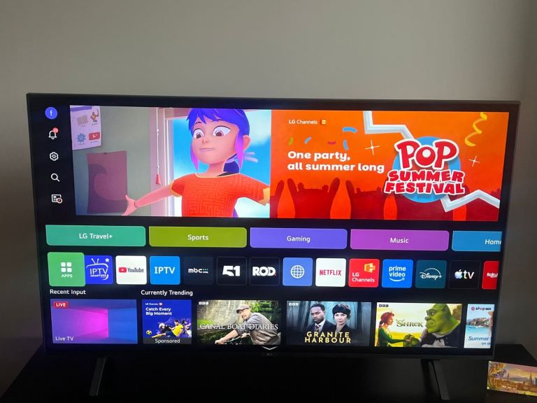 LG 55” 4K Smart TV (55UR78006LK)