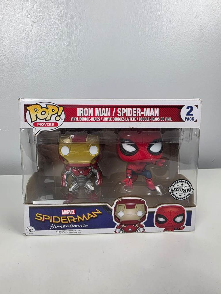 Funko Pop Marvel Iron Man & Spider-Man 2-Pack – Funko Shop Exclusive