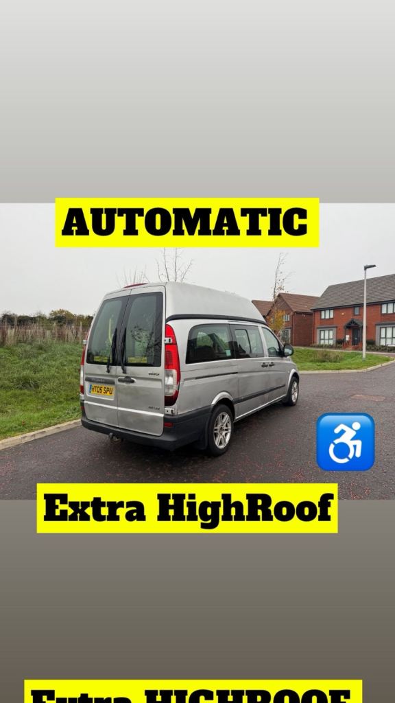 Mercedes Vito Auto Extra High Roof Disabled Access Ramp Long Mot Bargain Px Welcome