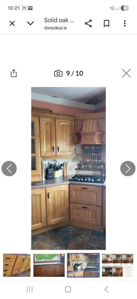 Free solid oak kitchen