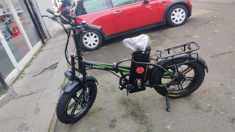 ALLEGRO Electric Folding Bike - Black, As New