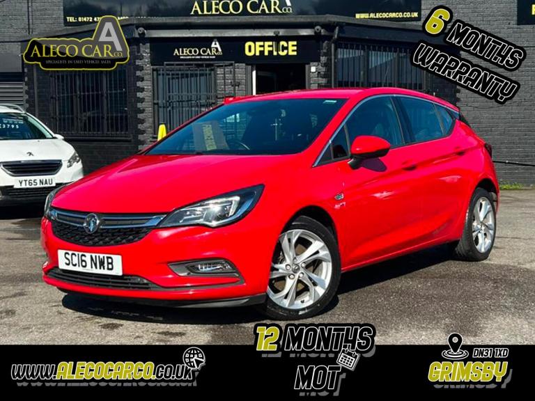 VAUXHALL ASTRA 1.6 CDTi BlueInjection SRi Red Manual Diesel 2016