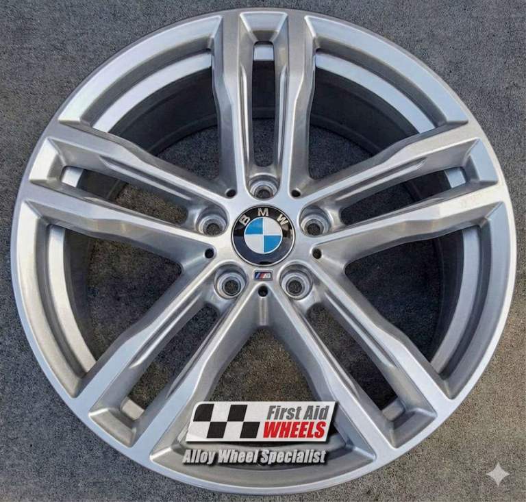 R526S Swap BMW 3 / 4 SERIES 4x 19'' GENUINE STYLE 704M BRIGHT SILVER ALLOY WHEELS