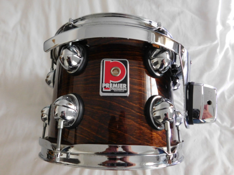 PREMIER GENISTA 10 X 8 TOM TOM DRUM - WALNUT - LEICESTER - VINTAGE '90s