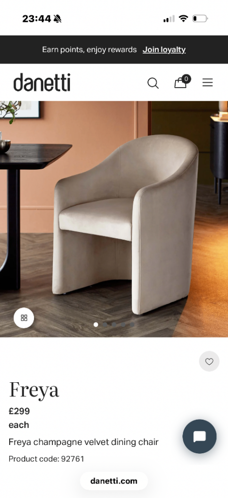 Danetti Dining chair Freya 
