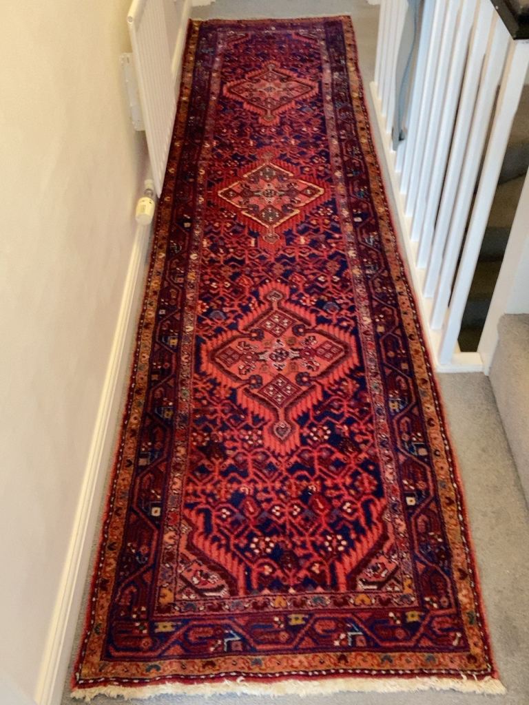 Persian Tajabad Hand-Knotted Runner – 300 × 77 cm