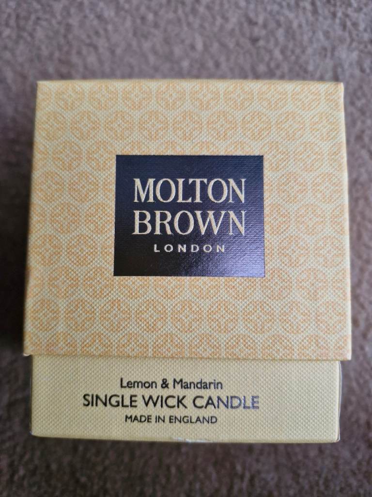 Molton Brown Lemon & Mandarin Single Wick Candle - New