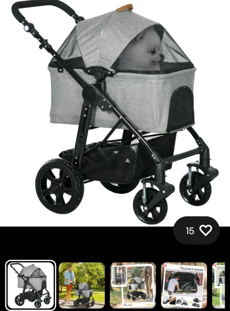 Brand new pawhut pushchair