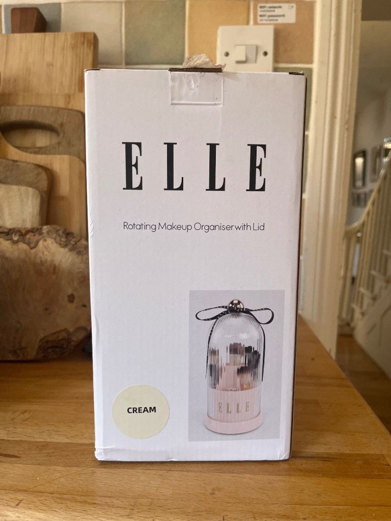 Elle Rotating Makeup Organiser with Lid
