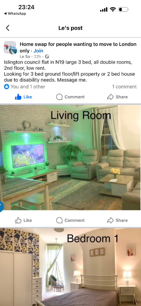 1 bed studio apartment 