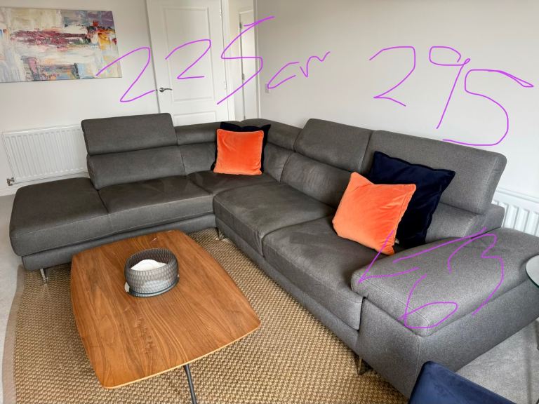 Natuzzi editions corner sofa 