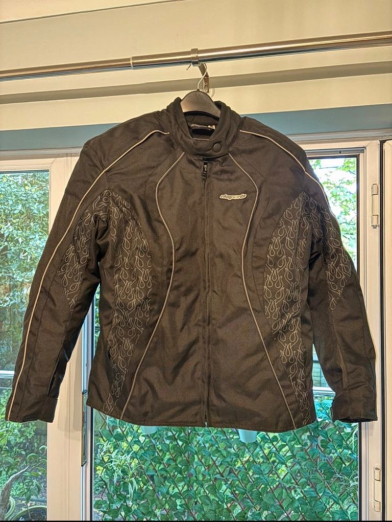 RK Sports Armoured Motorcycle Jacket - Black/Grey - 4XL (Size 20/50)