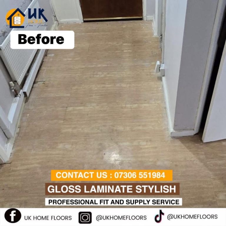 Low cost gloss laminate flooring 