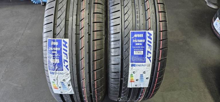 215 50 17    2 x NEW!! tyres Hifly HF805