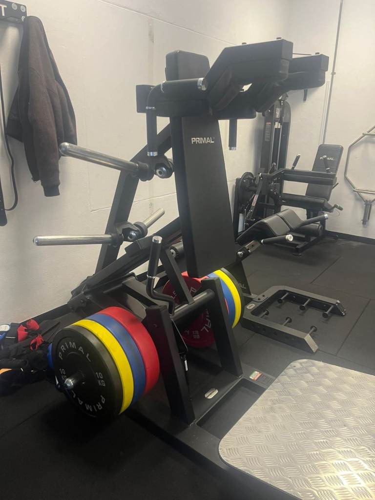 Primal ISO Hack Squat / V-Squat Machine (Commercial Plate Loaded)