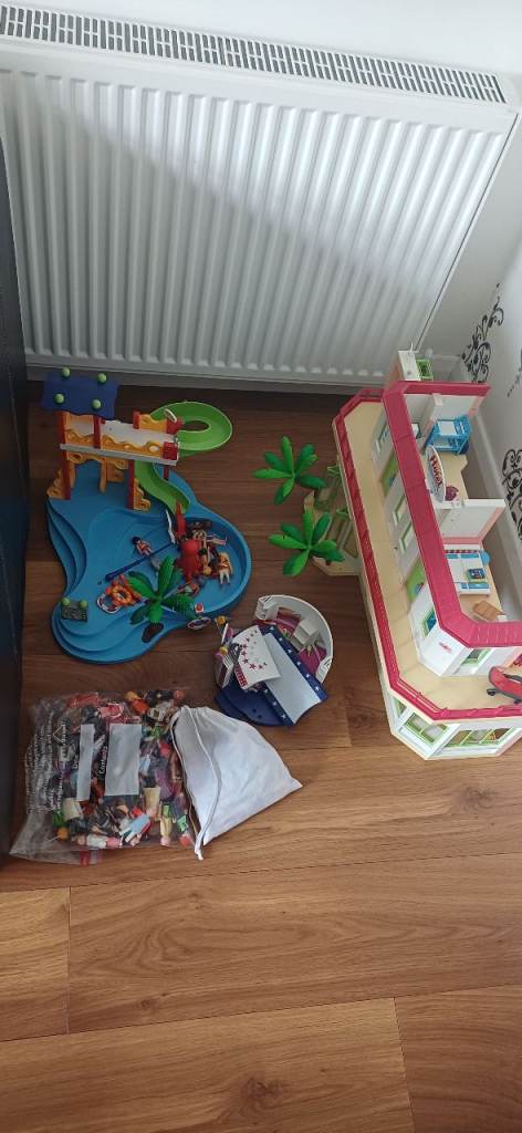 Playmobil hotel with accessories £60