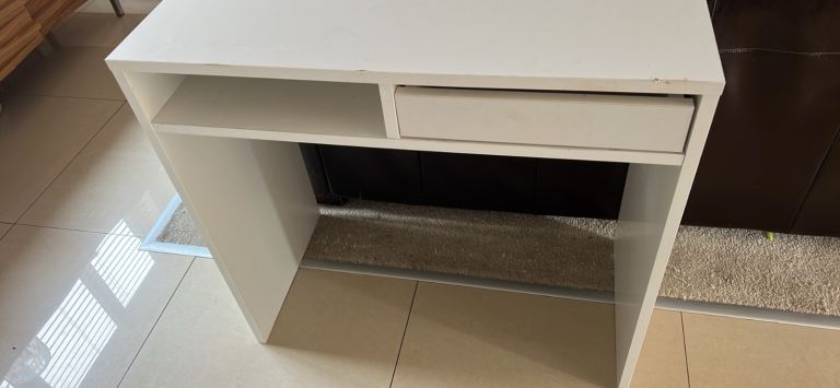 Free IKEA white school office vanity desk with draw collection Llandaff 