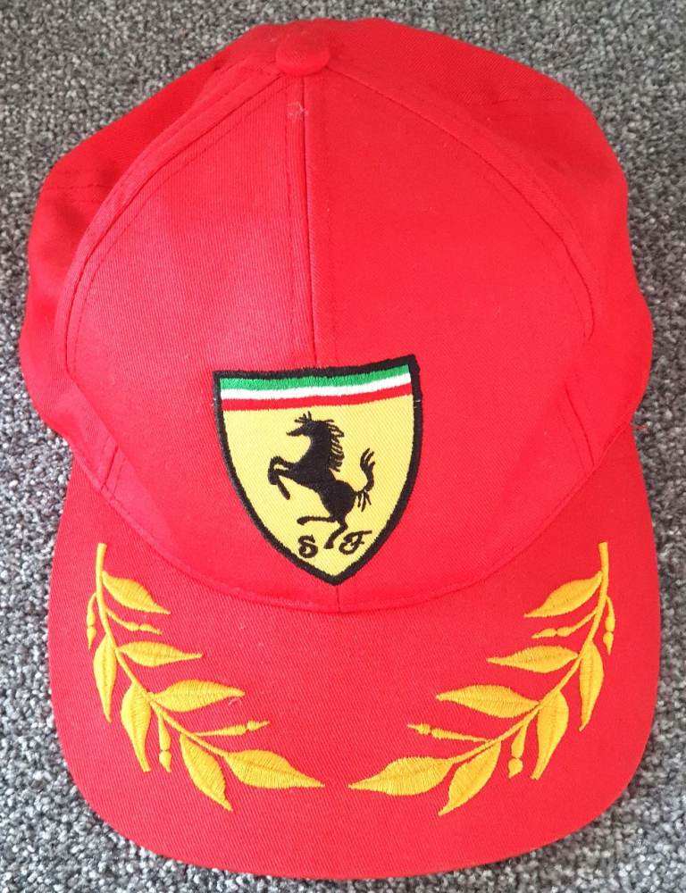 Ferrari Vintage 1990s Cap, Hat, Formula One, F1, Red, Scuderia Ferrari, Rare