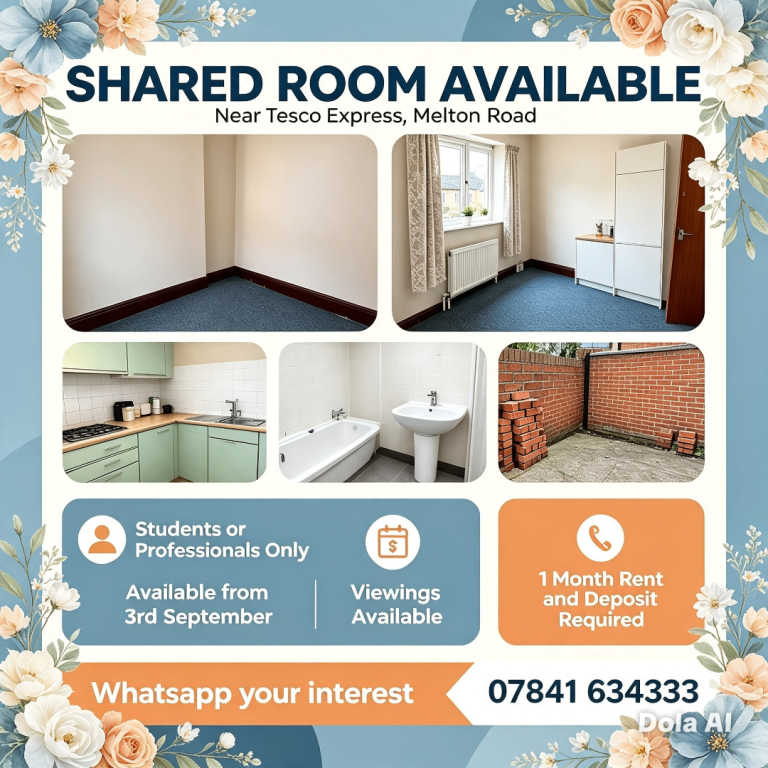 Shared room to rent 