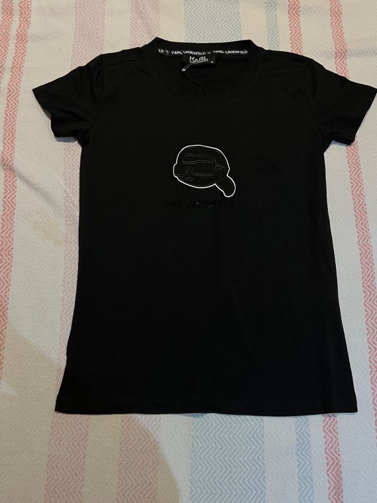 Karl Lagerfeld Black T-Shirt – New 