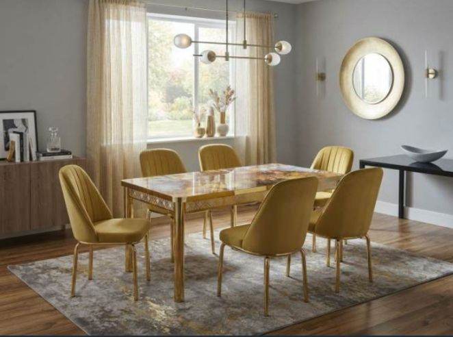 Dining Table with 4 chairs and 6 chairs. Brand New
