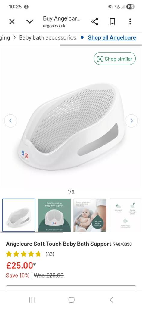 Angelcare - Baby Bath Support