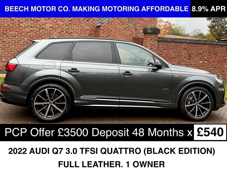 2022 Audi Q7 3.0 TFSI V6 55 Black Edition Tiptronic quattro Euro 6 (s/s) 5dr ESTATE Petrol Automatic
