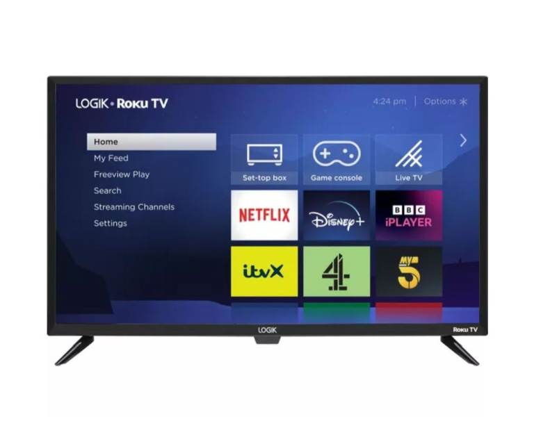 image for * FREE DELIVERY BEAUTIFUL 32 Inch LOGIK * ROKU LED SMART TV WIFI FREEVIEW FREEPLAY TELE