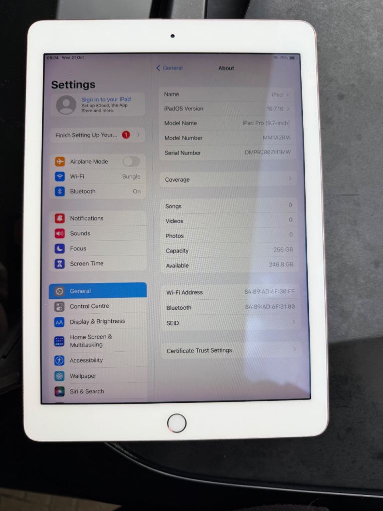 Apple iPad Pro 10.5-inch 256GB – Pink, Good Condition