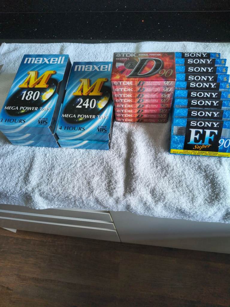 Unused - VHS Tapes & Cassette Tapes 